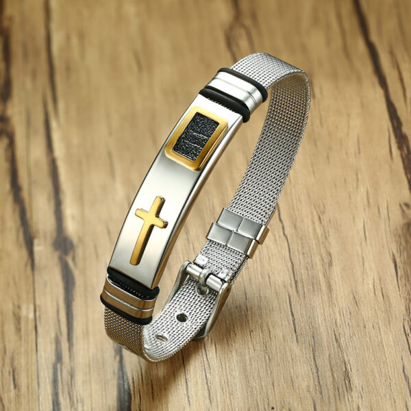 Men's Adjustable Stainless Steel Bracelet - Image 5