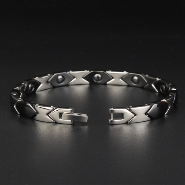 Ceramic and Stainless Steel Rhombus Bracelet - Image 4