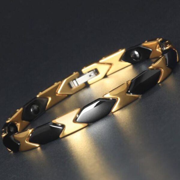 Ceramic and Stainless Steel Rhombus Bracelet - Image 7