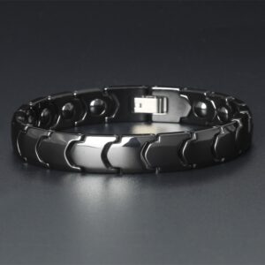 Men's Laconic Design Ceramic Magnetic Bracelet