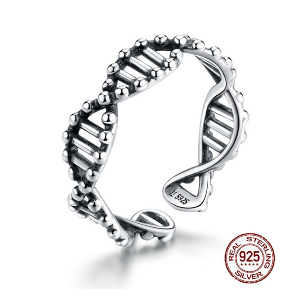 Women's Elegant Thin Silver Ring with Zirconia - Image 4