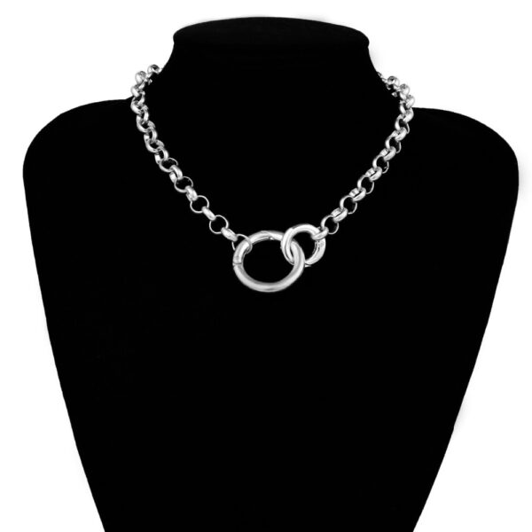 Choker Necklaces with Circle Shaped Pendants - Image 5