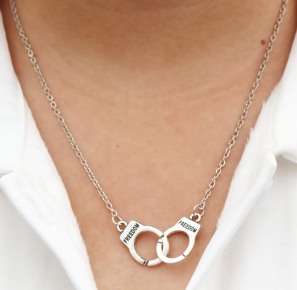 Women's Handcuff Shaped Pendant Necklace / Bracelet