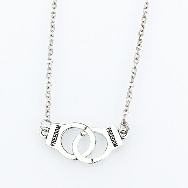 Women's Handcuff Shaped Pendant Necklace / Bracelet - Image 5