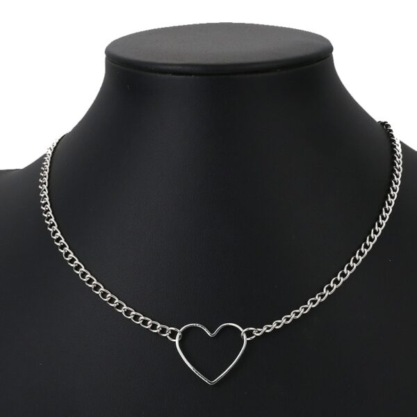 Women's Heart Shaped Pendant Necklace - Image 3