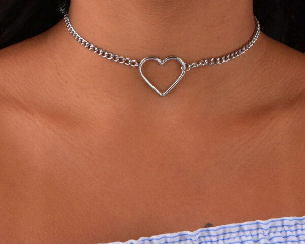 Women's Heart Shaped Pendant Necklace