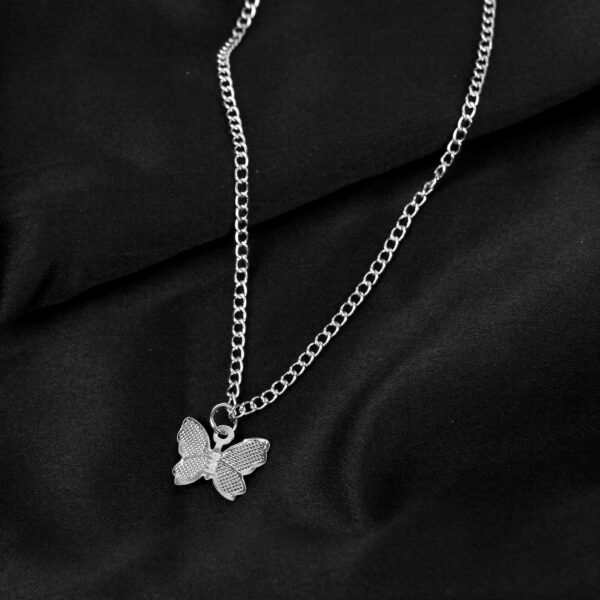 Gold Chain Butterfly Pendant Choker for Women - Image 5