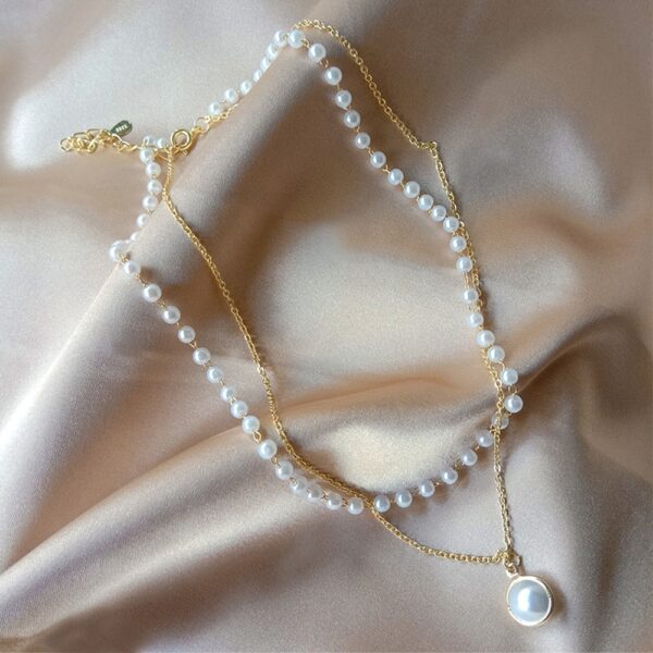 Women's Pearl Necklace Pendant - Image 5
