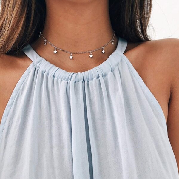Women's Stars Choker Necklace - Image 3