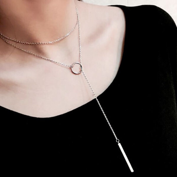 Minimalist Vintage Style Pendant Necklace - Image 6