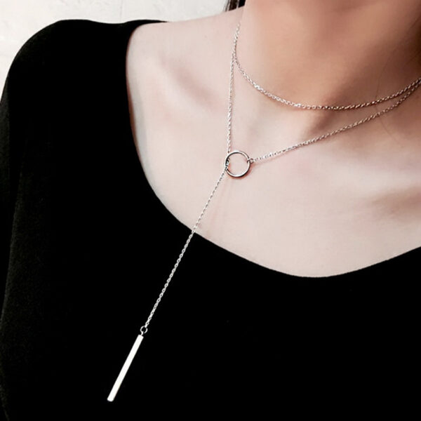 Minimalist Vintage Style Pendant Necklace - Image 4
