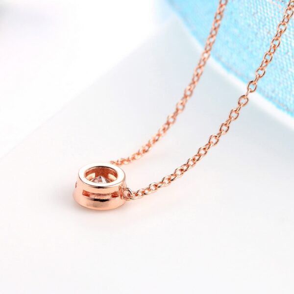 Women's Chain Necklace with Crystal Pendant - Image 5