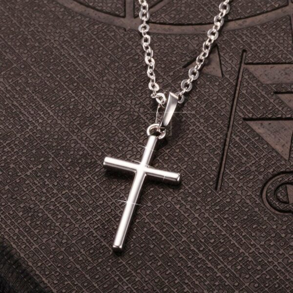 Women's Simple Cross Chain Necklace - Image 4