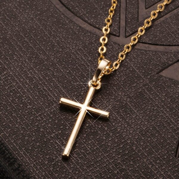 Women's Simple Cross Chain Necklace - Image 3