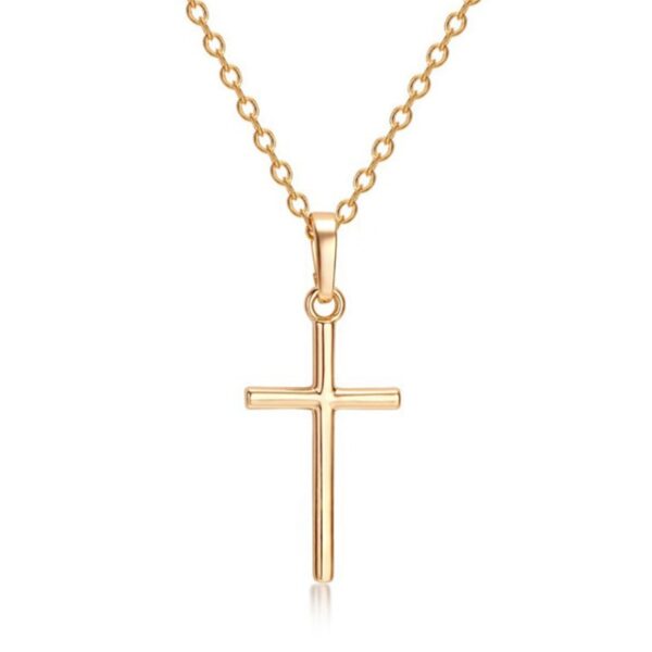 Women's Simple Cross Chain Necklace - Image 6