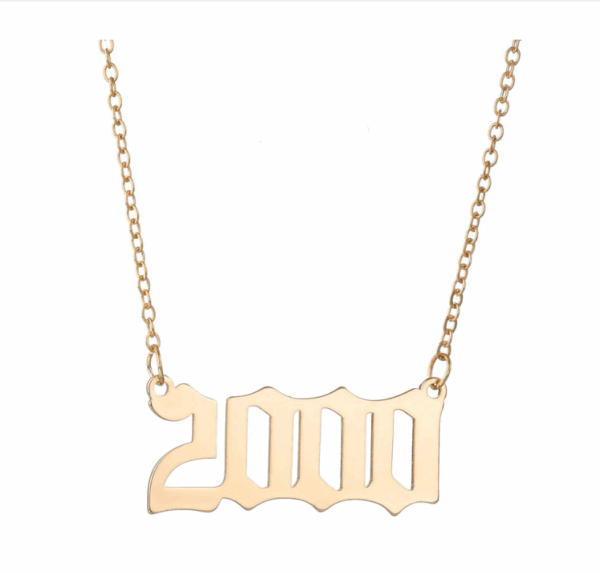 Women's Year Number Designed Necklace - Image 4