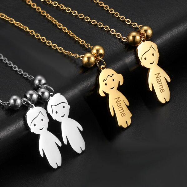 Personalized Pendant Stainless Steel Necklace