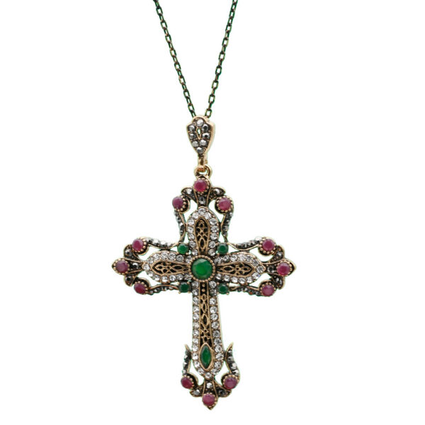 Necklace with Gorgeous Cross Pendant - Image 3