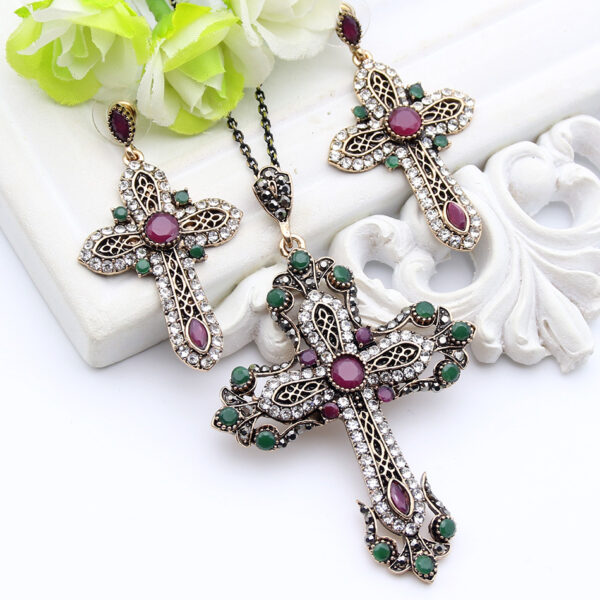 Necklace with Gorgeous Cross Pendant - Image 6