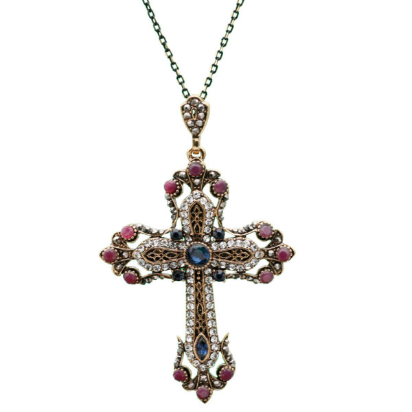 Necklace with Gorgeous Cross Pendant - Image 4