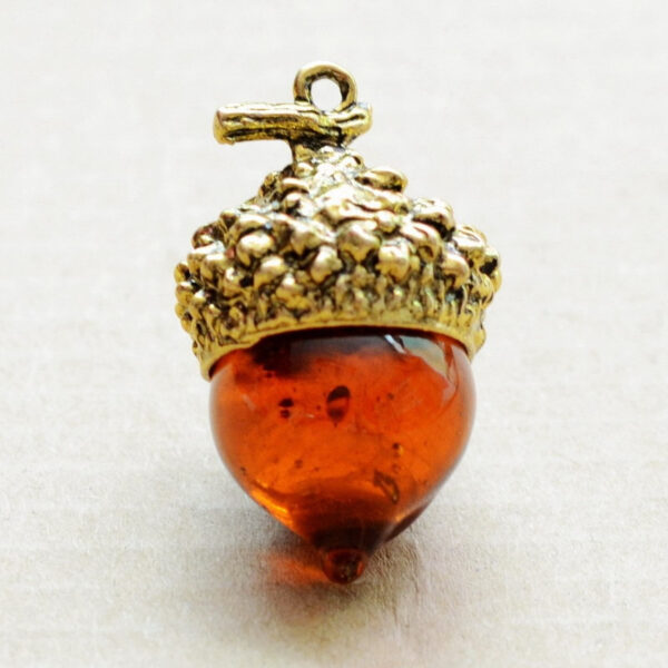 Acorn Shaped Pendant Necklace - Image 5
