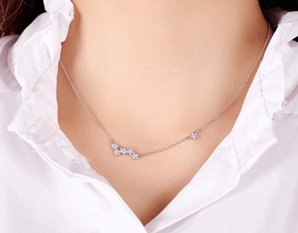 Women's Cute Silver Star Necklace - Image 3