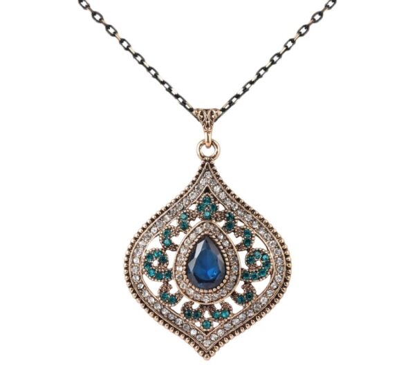 Women's Water Drop Crystal Necklace - Image 3