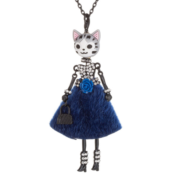 Lovely Pendant Necklace with Doll Cat - Image 6
