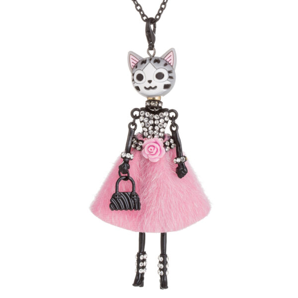 Lovely Pendant Necklace with Doll Cat - Image 3