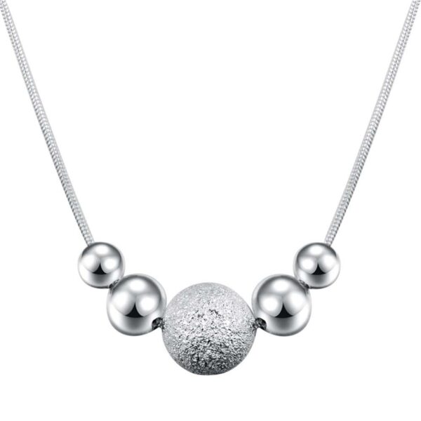 Futuristic Style Metallic Drops Necklace - Image 3