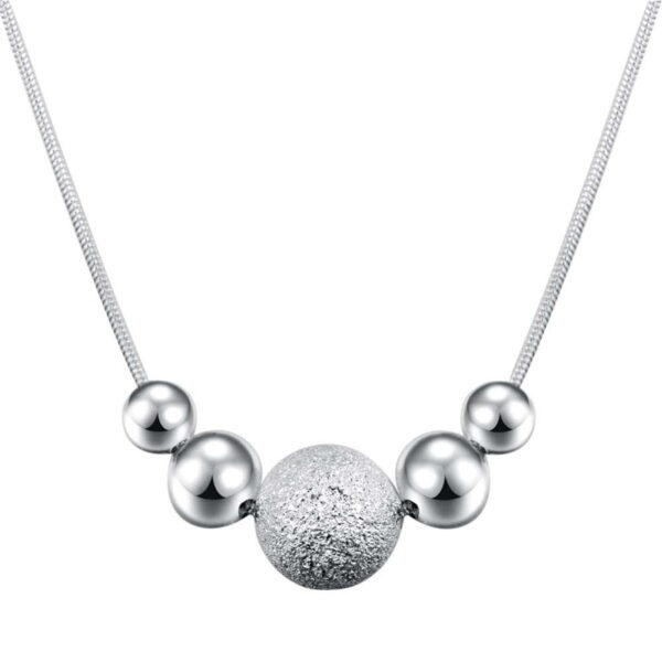 Futuristic Style Metallic Drops Necklace