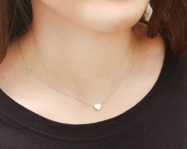 Women's Cute Tiny Heart Necklace - Image 7