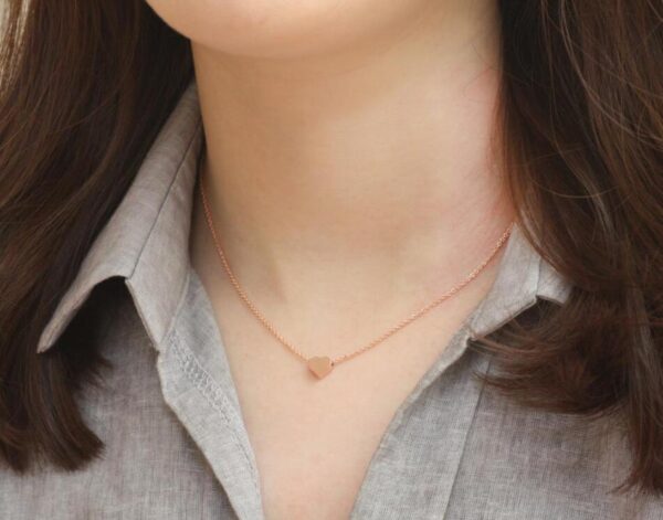 Women's Cute Tiny Heart Necklace - Image 6
