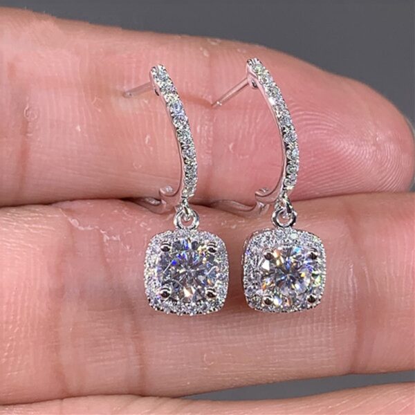 Women's Crystal Drop Earrings - Image 3