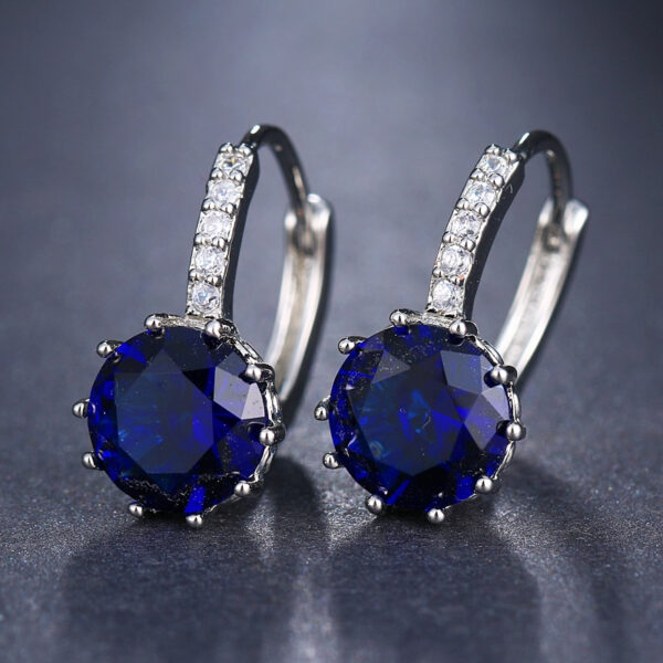 Women's Crystal Stud Earrings - Image 6
