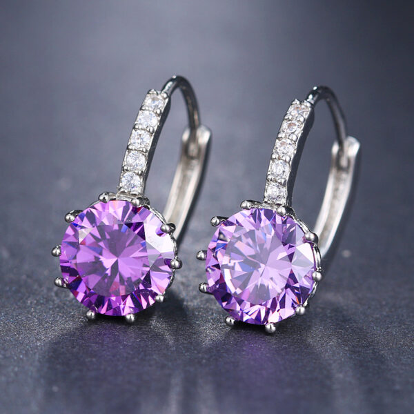 Women's Crystal Stud Earrings - Image 5