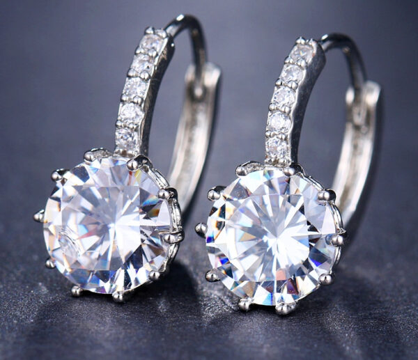 Women's Crystal Stud Earrings - Image 3
