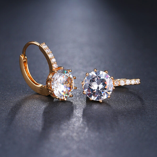 Women's Crystal Stud Earrings - Image 4