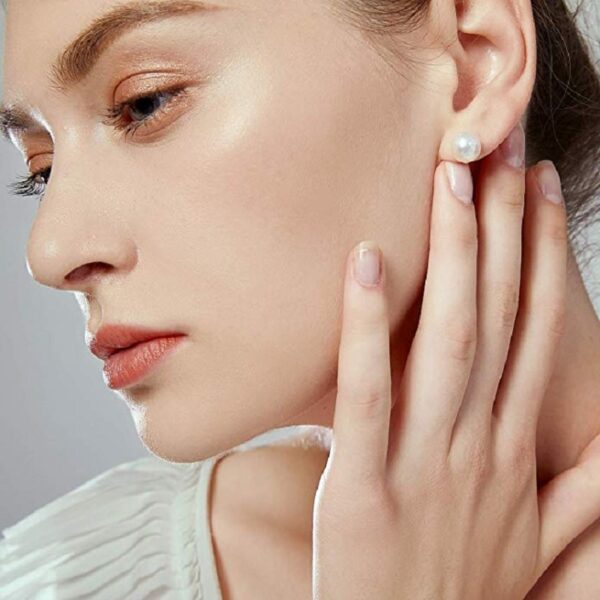 Pearl Stud Earrings for Women - Image 4