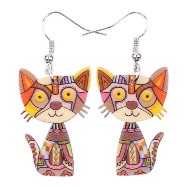 Acrylic Cute Drop Earrings for Women - Image 5