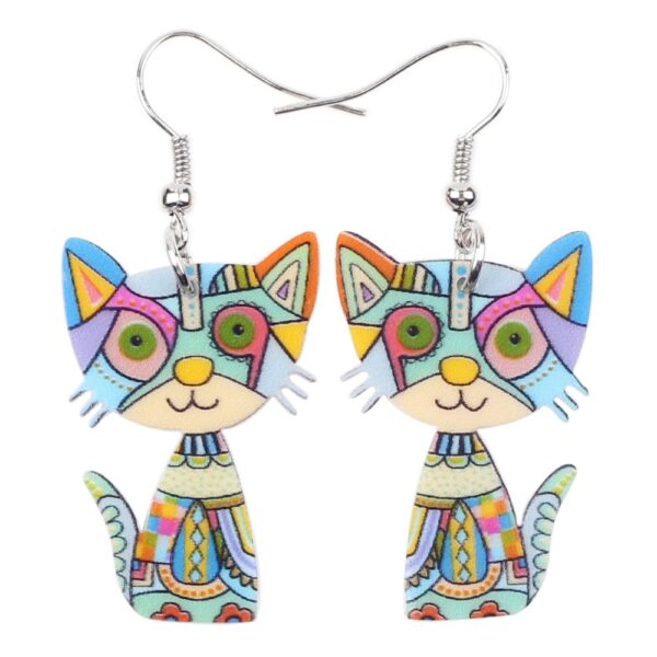 Acrylic Cute Drop Earrings for Women - Image 3