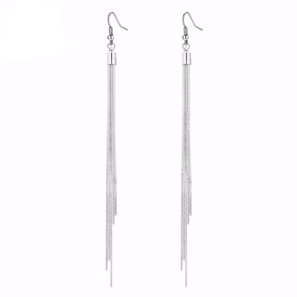 Women's Vintage Silver Earrings - Image 2