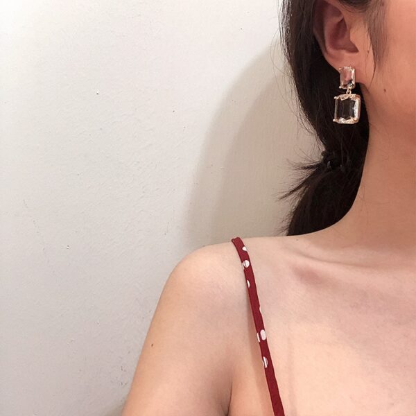 Women's Elegant Transparent Earrings - Image 4