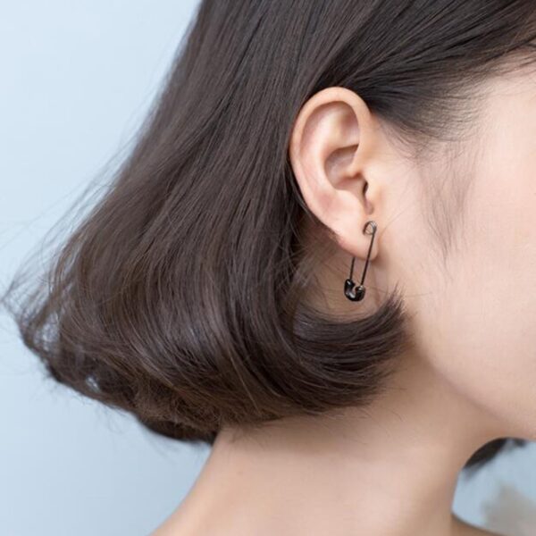 Pin Shaped Stud Earrings - Image 7
