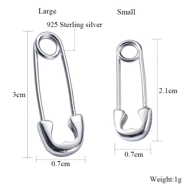 Pin Shaped Stud Earrings - Image 8