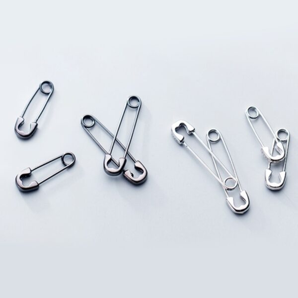 Pin Shaped Stud Earrings - Image 4