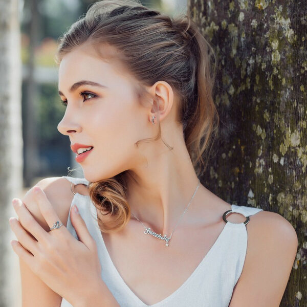 Sparkling Star Silver Women's Climber Earrings - Image 7