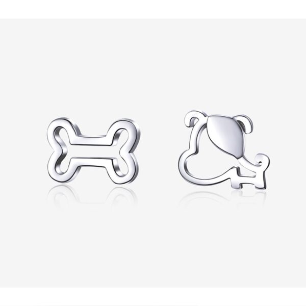 Dog and Bone Stud Earring - Image 5