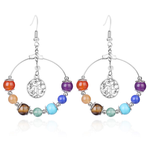 Bohemian Tree of Life Women's Copper Drop Earrings