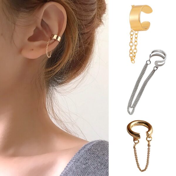 Simple Punk Chain Ear Cuff